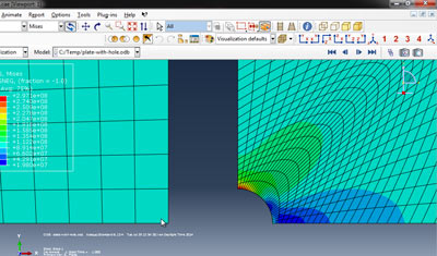 آموزش محاسبه تنش صفحه ای ورق ها در نرم افزار آباکوس